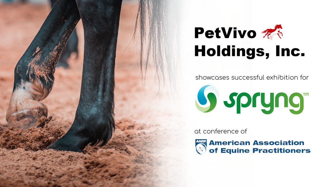 PetVivo Holdings, Inc. exhibits at American Association of Equine Practitioners Conference in Nashville, TN